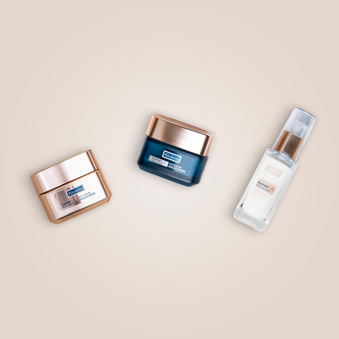 Entdecken Sie Ihre Routine für reife Haut. Sie entsteht aus der Tagescreme, der Nachtcreme und dem Serum. 
Für ein gepflegtes, straffer wirkendes Hautbild und die tägliche Pflege reifer Haut.